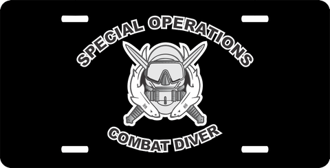 Special Forces Combat Diver 2 License Plate