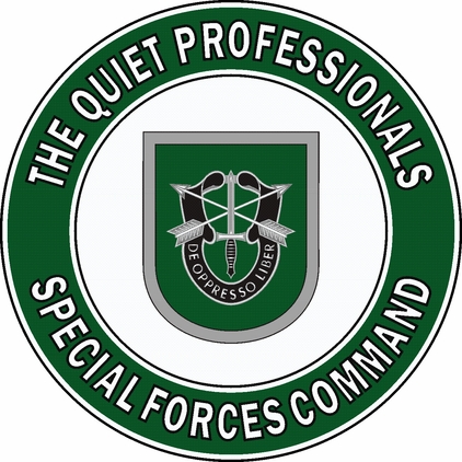 Special Forces Command Quiet Professionals Decal