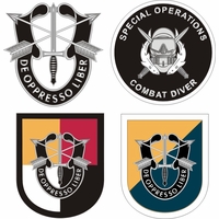 Special Forces Flashes Stickers Decals Thumbnail Illustration
