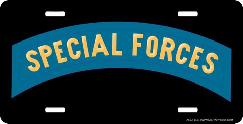 Special Forces Tab License Plate