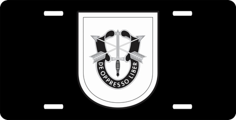 Special Forces Training Group Flash License Plate