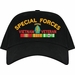Special Forces Vietnam Veteran Embroidered Cap with Ribbons