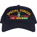 Special Forces Vietnam Veteran Embroidered Cap with Ribbons