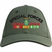 Special Forces Vietnam Veteran Embroidered Cap with Ribbons