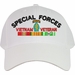 Special Forces Vietnam Veteran Embroidered Cap with Ribbons