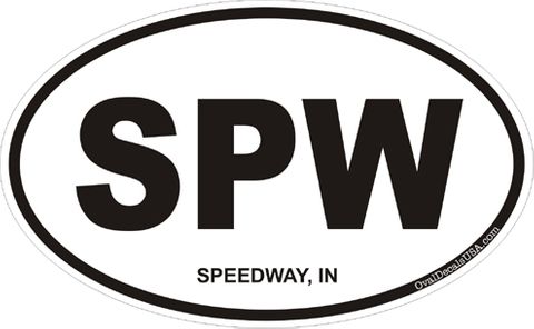 Speedway Indiana Oval Decal