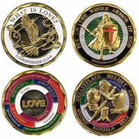 Spiritual and Faith Based Coins Thumbnail Illustration