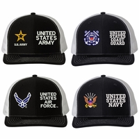 Split Design Military Caps Thumbnail Illustration