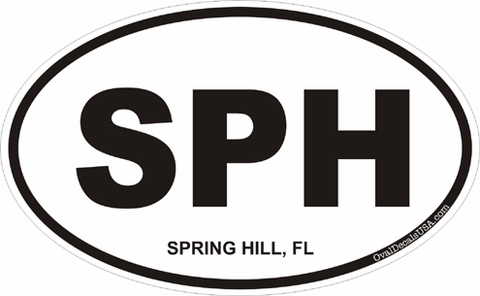 Spring Hill Florida Oval Decal