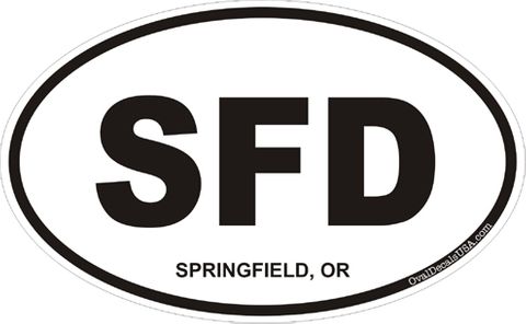 Springfield Oregon Oval Decal