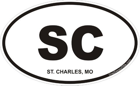 St. Charles Missouri Oval Decal