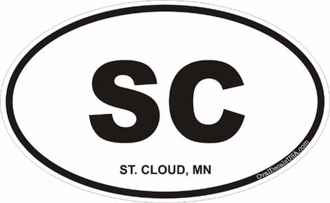 St. Cloud Minnesota Oval Decal
