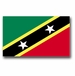 St. Kitts - Nevis Flag Vinyl Transfer Decal