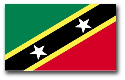 St. Kitts - Nevis Flag Vinyl Transfer Decal