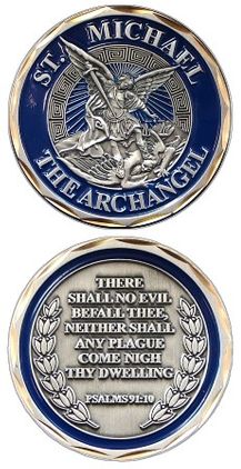 St. Michael The Archangel Challenge Coin