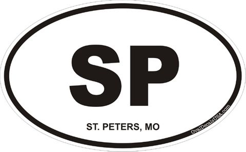 St. Peters Missouri Oval Decal