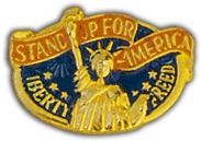 Stand Up America Lapel Pin