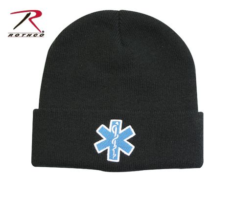 'Star Of Life'' Acrylic Watch Cap (Black)