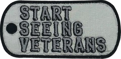 Start Seeing Veterans Dog Tag Patch