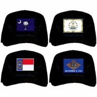 State Flag Ball Caps Thumbnail Illustration