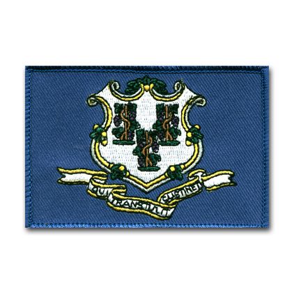 STATE FLAG OF CONNECTICUT SHOULDER PATCH