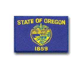 STATE FLAG OF OREGON SHOULDER PATCH