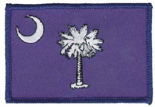 STATE FLAG OF SOUTH CAROLINA SHOULDER PATCH