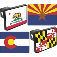 State Flags Trailer Hitch Covers Thumbnail Illustration