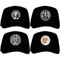 State Seal Ball Caps Thumbnail Illustration