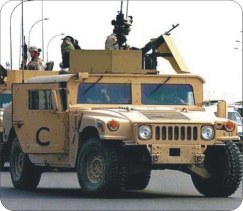 Street Patrol in Baghdad Mouse Pad