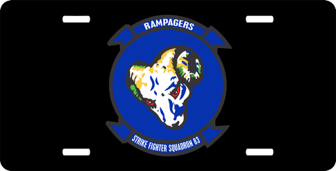 Strike Fighter Squadron 83 Rampagers License Plate