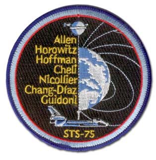 STS-75 MISSION PATCH 4"
