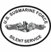 Submarine Force Silent Service Round Decal