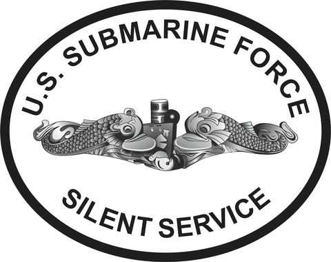 Submarine Force Silent Service Round Decal