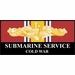 Submarine Service Gold Dolphins Cold War Veteran Decal