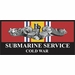 Submarine Service Silver Dolphins Cold War Veteran Decal