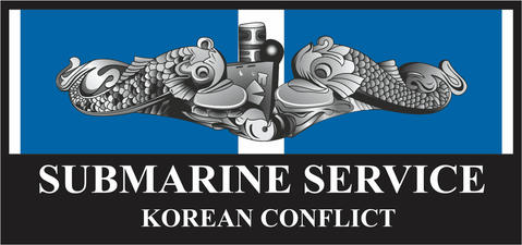 Submarine Service Silver Dolphins Korea Veteran Decal