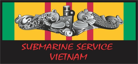 Submarine Service Silver Dolphins Vietnam Veteran Decal