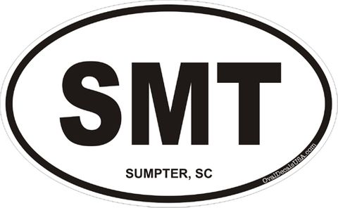 Sumpter South Carolina Oval Decal