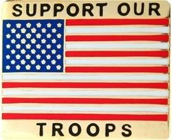 Support Our Troops Lapel Pin