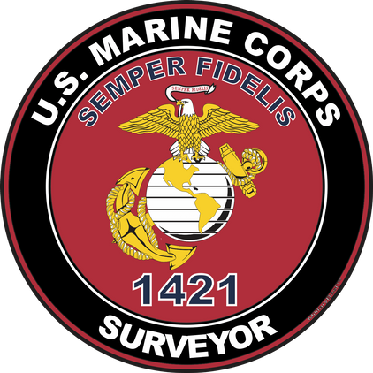 U.S.M.C. MOS 1421 Surveyor Decal