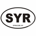 Syracuse New York Oval Decal
