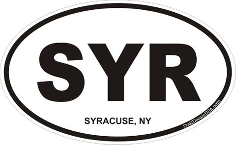 Syracuse New York Oval Decal