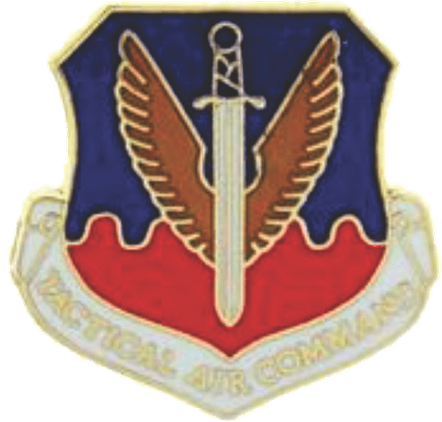 Tactical Air Command 3/4" Shield Lapel Pin