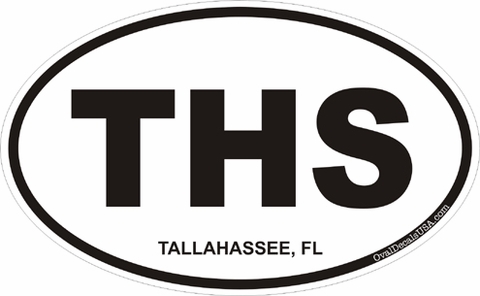 Tallahassee Florida Oval Decal