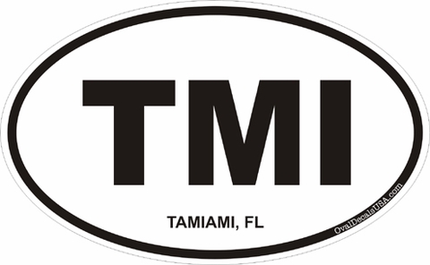 Tamiami Florida Oval Decal