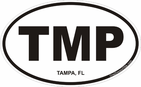 Tampa Florida Oval Decal