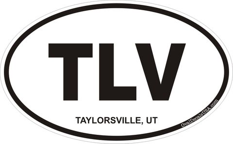 Taylorsville Utah Oval Decal