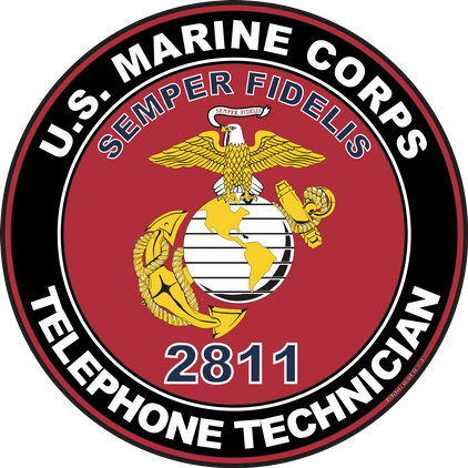 U.S.M.C. MOS 2811 Telephone Technician Decal