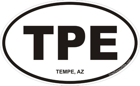 Tempe Arizona Oval Decal